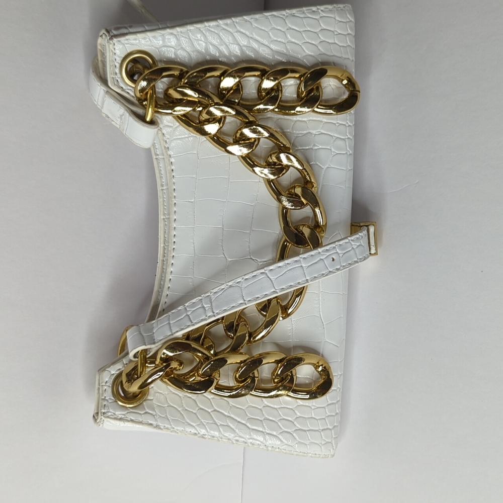 SAMPLE- Pu leather baguette shoulder bag-